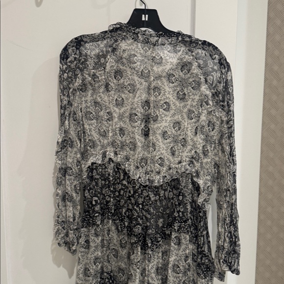 Zimmermann Divinity Long Ruffle Silk Dress In Spliced - Picture 8 of 12